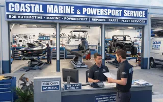 Marine and powersport service shops